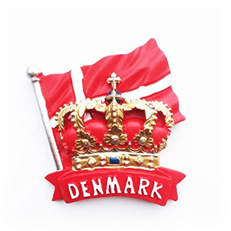 Skandinavischer Dänemark Kronenmagnet für Küche, Kühlschrank, dekorierter Magnet