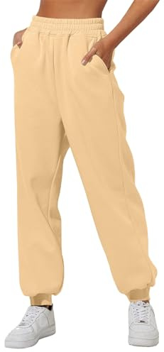 Pantalon Femme Taille Elastique Confortable Coton Pantalon De Sport Femme avec Poche Large Pantalon Femme Hiver Grande Taille Chic Pas Cher Casual Jogging Sweatpants