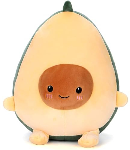 SNOWOLF 30cm Niedlich Avocado Plüsch Spielzeug Weiches Kissen Umarmungskissen Speise Obst Shaped Gefülltes Puppenspielzeug