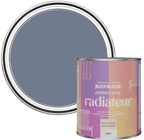 Rust-Oleum, blau Heizkörperfarbe, hitzebeständig, geruchsarm in Matt Finish - Hush 750ML
