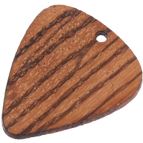 Holz Gitarrenplektrum Braun, Praktisches Bassplektrum für Gitarre | Anhänger in Plektrumform, Ergonomische Ausführung, 1 Stück, Tragbares Zubehör