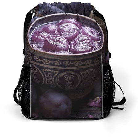 BTCOWZRV Rucksack mit Kordelzug für thailändische Lebensmittel, Bilder, Kordelzug, Sport, Turnbeutel, Geschenkbeutel, Reisetasche, Stil, 45.5x41.5x36cm, Reiserucksäcke