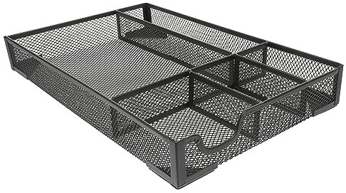 OFFSCH Magazinhalter Mesh Dokumenten-organizer Schreibtisch-organizer Aus Metall Für Aufbewahrung Bürotisch Einkaufswagenhalter Stabil Für Ordner Zeitschriften Notizbücher