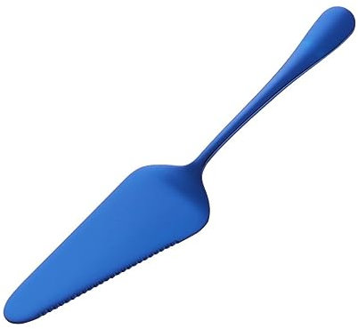 Cabilock Spatola Seghettata Inossidabile Per e Pizza Utensile Finitura Specchiata Colore Blu Per e Speciali