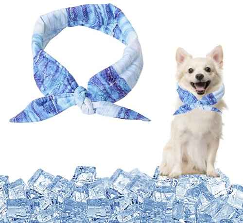 Cooling Bandana for Dogs, Cooling Collar, Ice Scarf for Dogs, Cooling Dog Collars, Dog Bandana for Summer