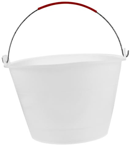 SHINEOFI Seau à Béton Vide Plastique avec Poignée Seau à Ciment Portable pour Chantier Pratique pour Usage Domestique