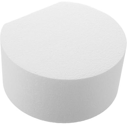 MUCKLILY Tortine Finte Rotonde in Schiuma Bianca, per Esercitazione di Decorazione e Presentazione Nuziale, Realistiche e Facili da Usare