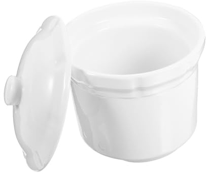 CIYODO Olla De Estofado De Cerámica Con Tapa Para Guisar y Servir Sopas o Postres Cazuelas De Porcelana Para Uso Doméstico Regalar