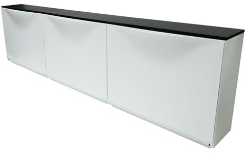 Baumaxxe 3X Abdeckplatte passend für Trones I Set 51,3 x 15,9 cm Gesamtlänge I Stärke: 10 mm I schwarz Ash I MDF Platte Melaminbeschichtung beidseitig I DIY-Projekte I bm365