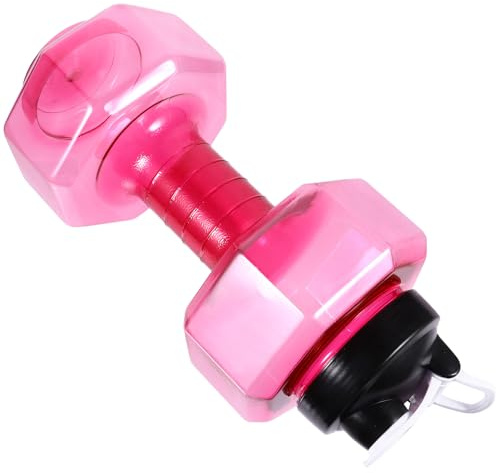MAGICLULU 1pezzi Borraccia Forma di Manubrio Sportiva Bottiglia d Acqua per Fitness in Pet di Resistente e Durevole per Lavoro Palestra e Uso Quotidiano