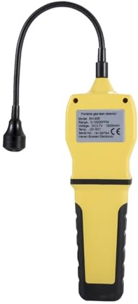 Détecteur de gaz, Détecteur de fuite gaz professionnel 0-10000 PPM/col cygne CH4 charbon naturel Combustible inflammable analyseur rapide capteur 4 alarme Pour le travail et la maison(Digital Display)