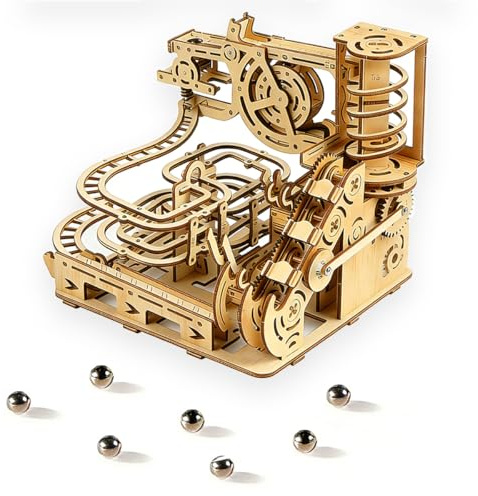 3d Wooden Puzzles For Adults,Rokr 3d Wooden Model Kits For Adults,Marble Run With 7 Marbles,Diy Mechanical Model Construction Sets,Suitable Gifts For Teenagers And Adultss,Desktop Decoration