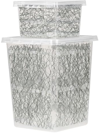 BAZEITFLOW Caja de Cría y Material Plástico y Nylon y 2piezas Ventilación para Insectos Adecuado para Alimentación y Zona de Cuarentena