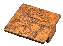 GedoTec Möbelknopf Antik Kommoden-Knopf Vintage - AG10003 | Metall Kupfer-Bronze pulver-beschichtet | BA 64 mm | Schubladen-Knöpfe Stahl Used-look Rost-Optik | 1 Stück - Schrank-Knauf mit Schrauben
