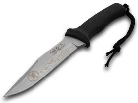 Hen and Rooster Knives NRA National Rifle Association Black Rubber Hunter Fixed Blade Knife 5010NRA