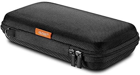 GLCON Bärbart skydd hårt EVA-fodral för externt batteri, mobiltelefon, GPS, hårddisk, USB/laddningskabel, bärväska nät innerficka, dragkedja och hållbar utsida, universell resväska
