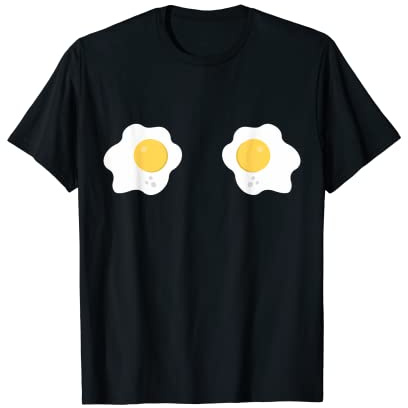 Soutien-gorge à œufs au plat - Bikini amusant - Jaune d'œuf - Halloween T-Shirt