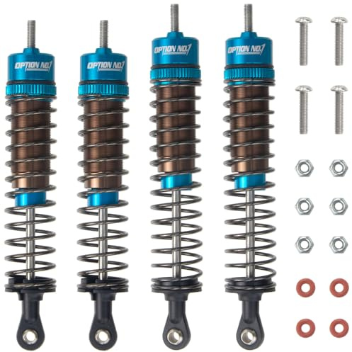 HobbyMarking Aluminum Front & Rear Oil Shocks Absorber Adjustable Damper For Tamiya CW-01 Chassis Lunch Box Midnight Pumpkin RC Car Upgrade Parts