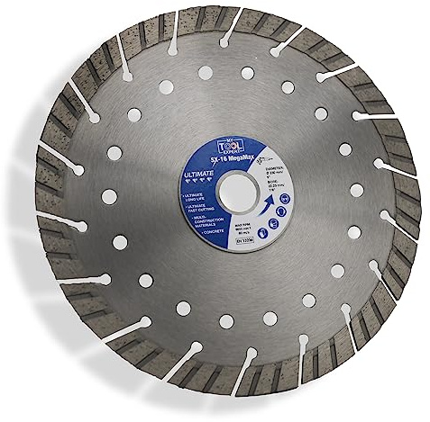 230mm Diamond Cutting Discs For Angle Grinder, SX-16 MegaMax Segmented Diamond Blade for Masonry Cutting, Bricks, Reinforced Concrete, Granite, Roofing Tile