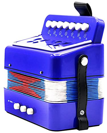 Abaodam Akkordeon Aus Junge Mädchen Musikinstrument Für Anfänger Leicht Zu Erlernen Klarer Klang Robust Und Stoßfest