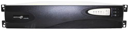 SIMPLETEK - UPS 2145 3000VA 3KVA 2700W 2,7KW Rack 2U Server Armadio Rackmount | 1x C19 In + 9x C13 Out | 10x Batterie 12V 5Ah Quadrate Incluse (Ricondizionato)