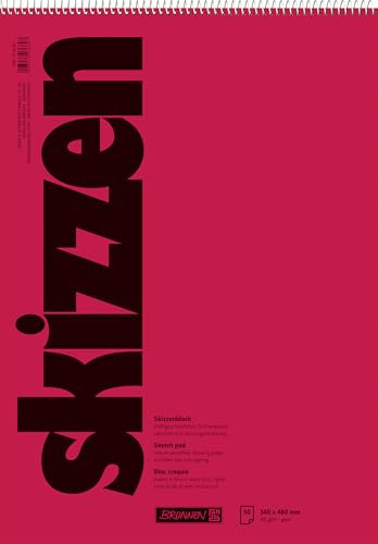 Brunnen Zeichen-/Skizzenblock, 340 x 480 mm, 110 g/qm, 50 Blatt