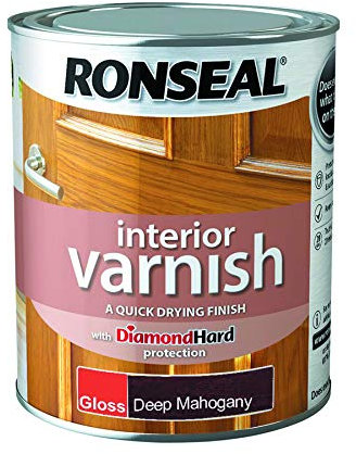 Ronseal Interior Varnish Deep Mahogany Gloss 750ml