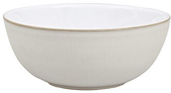Denby Natural Canvas Cereal Bowl, Ceramic, Cream, 16 x 15.5 x 6.5 cm