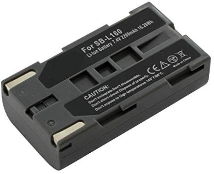 Amsahr BT-SAMSBL160-1CT Numérique Remplacement Caméra/Caméscope Batterie pour Samsung Sb-L160/Sbl160/Vp-L500/Sc-L907/Vp-L800/Vp-L850 Gris