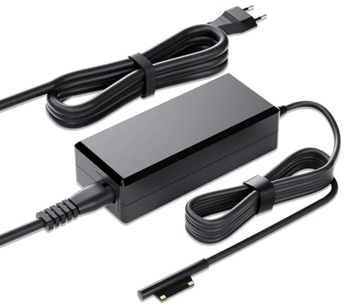 Chargeur Surface Pro 44W 15V 2.58A Adaptateur pour Microsoft Surface Pro 3/4/5/6/7/X, Surface Go/Surface Book/Surface Laptop Alimentation