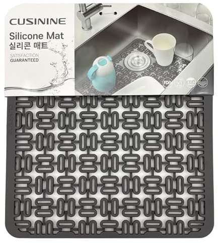 Silicone Sink Protectors for Kitchen Sink, Dish Drying Mat, Protector for Stainless Steel Sink, Adjustable, Flexible and Heat Resistant