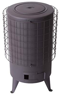 BRICOMIRAS - Estufa de Leña Grande Vitrificada Negra | Calor Hogar hasta 70m² | Fabricada en España, Metal