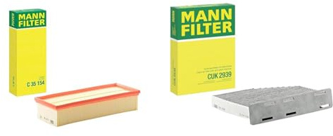 Original MANN-FILTER Luftfilter C 35 154 - Für PKW & Innenraumfilter CUK 2939 – Pollenfilter mit Aktivkohle – Für PKW