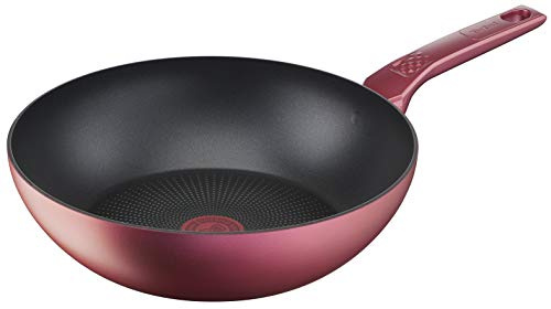 Tefal Daily Chef Padella Wok 28 cm, durevole, resistente, facile da pulire, rivestimento antiaderente, Thermo-Signal, cucina sana, made in Francia, induzione G2731902, made in France