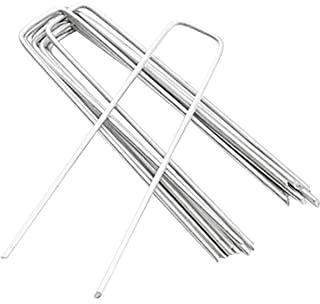 JIHUOO 200 Stück Metall Steckhaften Steckklammern Pflanzenstecker Pflanzenhalter Strohblumennadeln für Kränze Blumen U