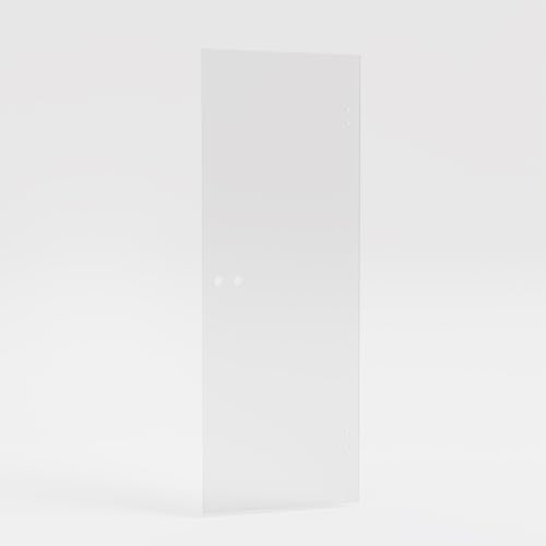 Glastür ohne Beschlag 834 x 1972 mm Milchglas weiß - Glastüren aus ESG Glas 8mm satiniert - Innentür Drehtür Glas ohne Türgriff ohne Schloss DIN rechts