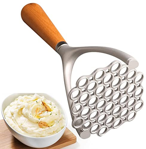 Schiacciapatate a mano, in lega di alluminio, resistente al calore, schiacciapatate per verdure, casa e cucina