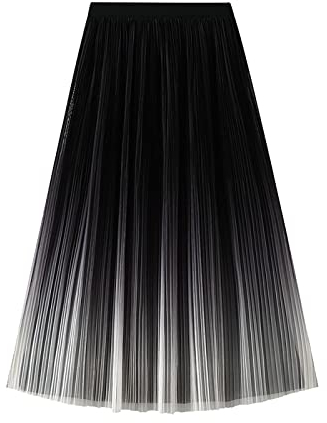 Skang Rock Damen Sommer Lang Frauen Casual Plissee Maxi Rock Für Frauen EINE Linie Hohe Taille Midi Rock Für Frühling Sommer 2023 Kurze Röcke Winter