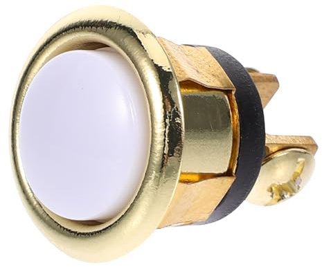 Homoyoyo Goldplattierter Runder Türklingelknopf Mit Led Beleuchtung Robuster Druckknopf Aus Legierung Für Zuhause Einfacher Austausch Und Installation Vintage Design