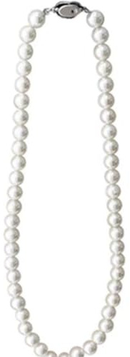 Epinki Kette 925 Mit Anhänger, 4-10MM Perle Halsketten Damen Schmuck Bead-Kette Damen, 925 Sterling Silber Frauen Halsketten mit Perle, 42CM