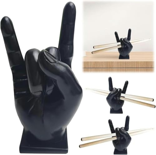 HEVANCIE Drumstick Stand - Resin Rock Hand Drum Sticks Holder Creative Home Decoration
