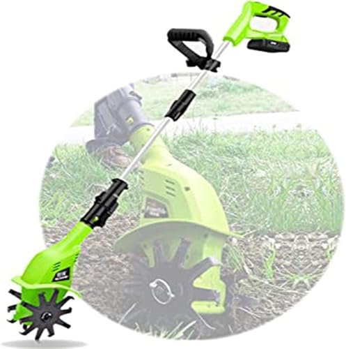 HynJGih MekUk Motoculteurs Motoculteur électrique au Lithium, Petit motoculteur de Style Maison Permet d’ameublir Le Sol des Jardins de Petite et