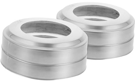 PAMINGONO 4pcs Pool Ladder Bumpers Armrest Covers Handrail Covers for Inground Pools Steel Escutcheons Plate