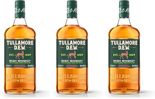 Tullamore DEW Original Blended Irish Whiskey, 70cl(Die Verpackung kann variieren.) (Packung mit 3)