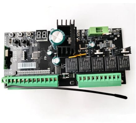 TIEOAXFT Contrôleur de Carte électronique de Circuit imprimé d'opérateur de Moteur d'ouvre-Porte battant Automatique for ouvre-Porte 12 V CC ou 24 V CC Double(Kit 3)