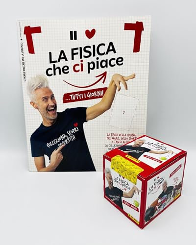 manuelkant Album vuoto + Scatola Box 36 bustine per la raccolta di figurine LA FISICA CHE CI PIACE Panini