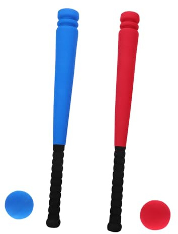 ERINGOGO Junge Mädchen Baseballschläger Schläger Schaumstoffbälle Farblich Sortiert Rutschfester Griff Sicher Für Junge Mädchen Für Drinnen Und Draußen Fördert Koordination Teamarbeit