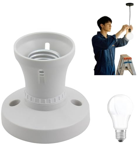 Convertitore portalampada, portalampada E27, portalampada a vite, adattatore per attacco lampadina, attacco a vite resistente, convertitore lampadina per opzioni di illuminazione versatili