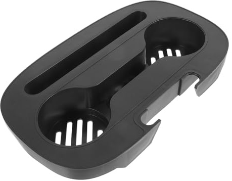 ROMISBABA Bandeja Portavasos para Sillón Reclinable Plegable, Soporte Plástico Resistente, Accesorio para Silla De Playa, Camping y Jardín, Ranura Antirrayaduras para Vaso y Móvil
