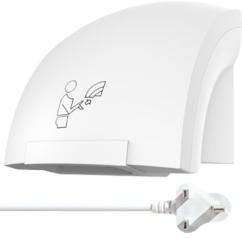 Uqezagpa Automatic Hand Dryer 220V Small Commercial With Fast Speed Airflows ABS Construction Suitable For Efficient Drying Commercial ABS Hand Dryer